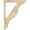 Ekena Millwork Funston Block Rough Sawn Bracket w/ Offset Brace, Douglas Fir, 4"W x 24"D x 32"H BKT0402X24X32FST05RDF - alternate 4